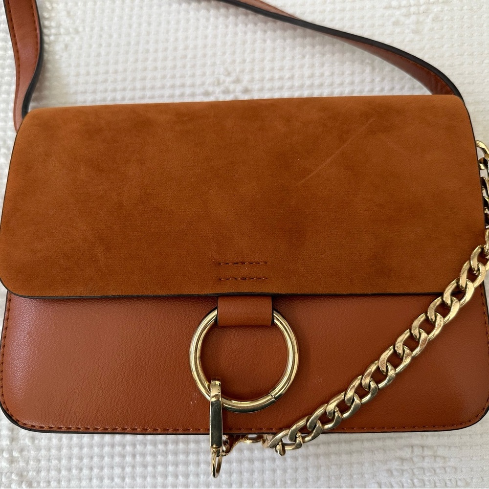Goodnight Macaroon Cognac Crossbody